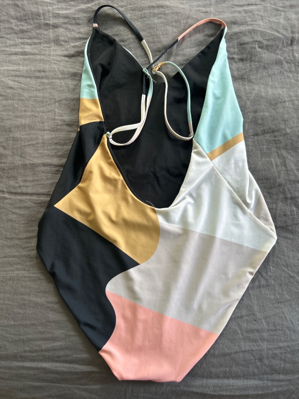 Block Pattern Mara Hoffman Swimsuit - Picture 2 of 5